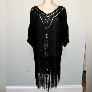 Crochet beach cover up NWT
